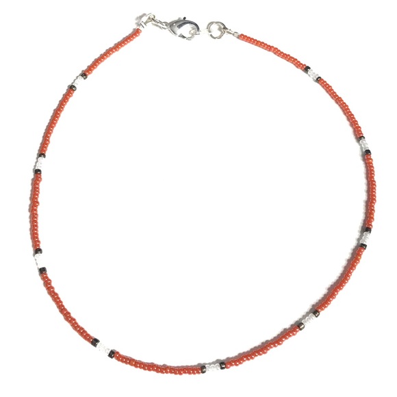 Jewelry - 3 for $15 🪐 Orange seed bead necklace